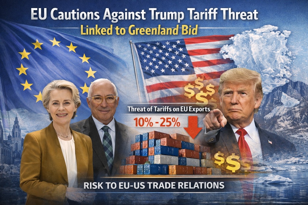 EU cautions against Trump tariff threat linked to Greenland bid