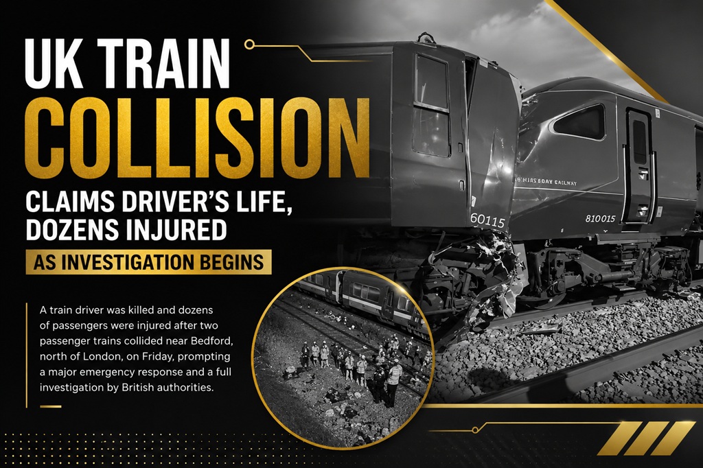 UK Train Collision Claims Driver’s Life, Dozens Injured as Investigation Begins
